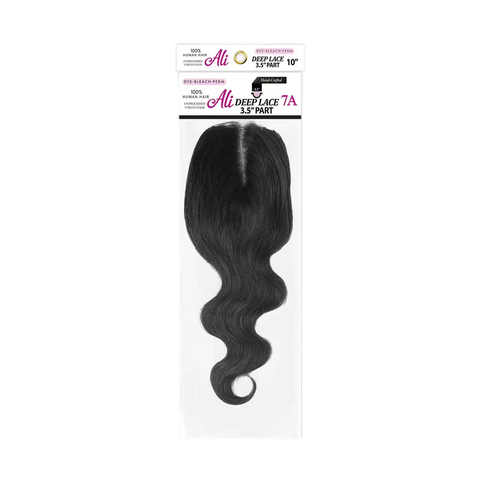 ALI 3.5″ Deep Lace Part Top Closure | Body Wave | 12-14" ALI
