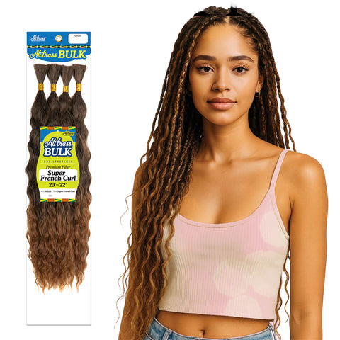 Alitress 4X Premium Human Blend Tresses BOHO pré-étirées, volume profond, 18 à 26 pouces