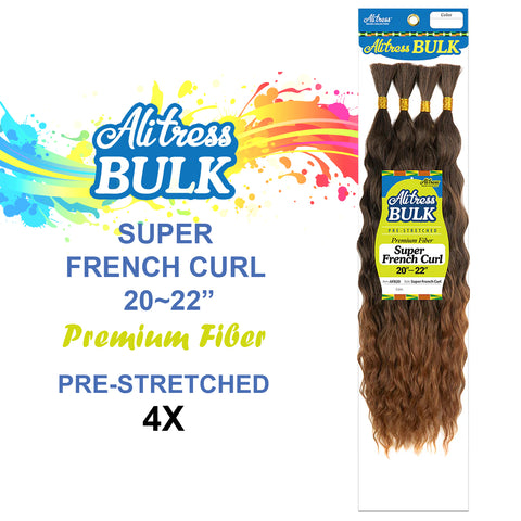 Alitress 4X Premium Human Blend Tresses BOHO pré-étirées, volume profond, 18 à 26 pouces