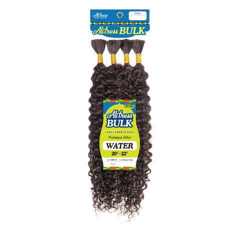 Alitress 4X Premium Human Blend Pre-Stretched Braids Water Bulk 20-22"