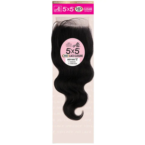 ALI Brazilian Bundle 5X5 HD Lace Closure | Human Hair | Body Wave 10-16" ALI