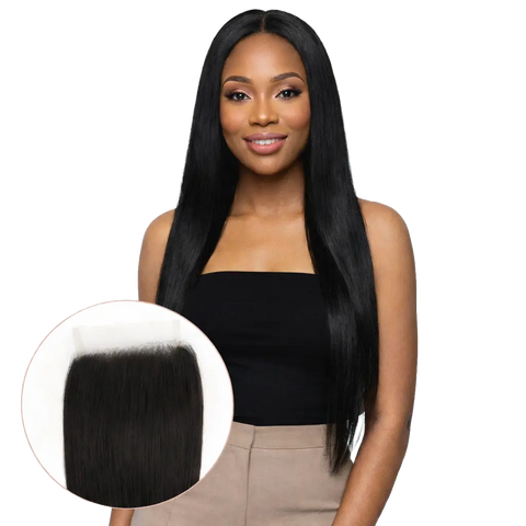 ALI Brazilian Bundle 5X5 HD Lace Closure | Human Hair | Straight 10-16" ALI