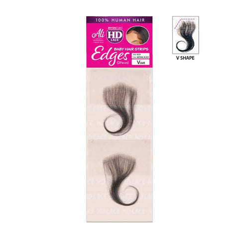 Ali 100% Human Invisible Swiss HD Lace Baby Hair Stripes Edges ALI