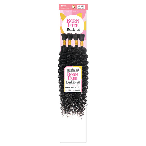 Born Free 4X Ali 100 % cheveux humains pré-étirés BOHO tresses profondes en vrac 18-20"