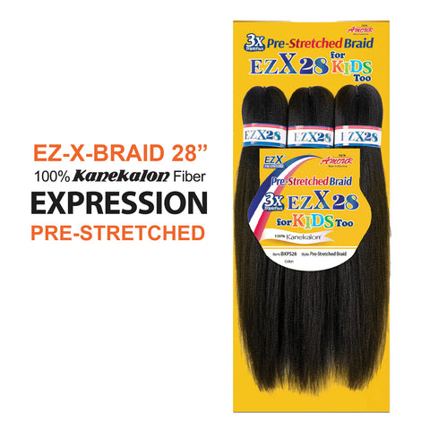 28" X-PRESSION 3X EASY EZ BRAID Pre-Streched Braid