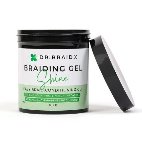 [SALON] DR. BRAID + ™ Conditioning Shine Braiding Gel Wax - 16 OZ