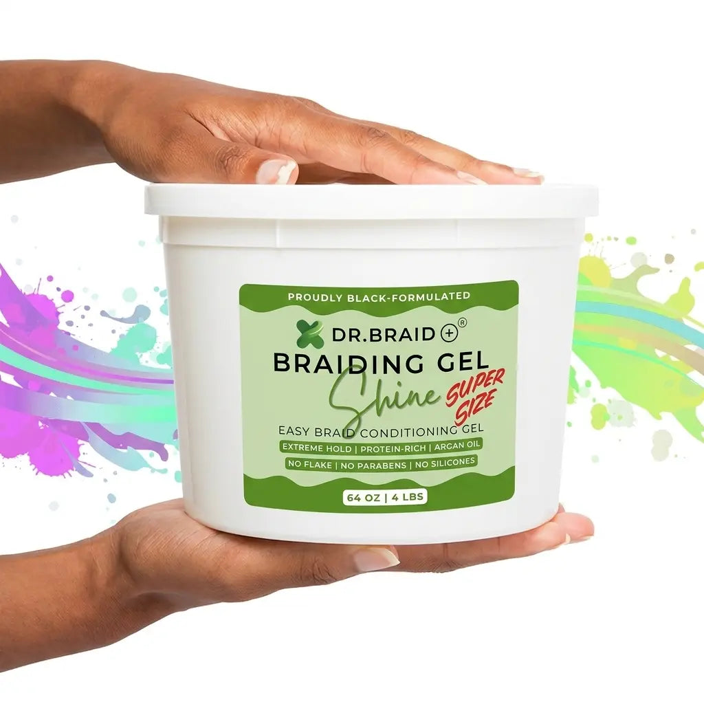 Dr. Braid+™ Braiding Conditioning Gel 64 oz – Proudly Black