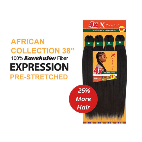 Tresse pré-étirée X-PRESSION 3X Collection Africaine 50" (10 % DE PLUS)