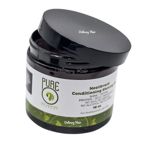 NeatBraid Pure Conditioning Shining Gel Wax - 16 OZ Pure O Natural