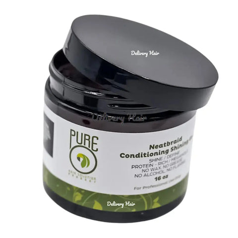 NeatBraid Pure Conditioning Shining Gel Wax - 16 OZ Pure O Natural