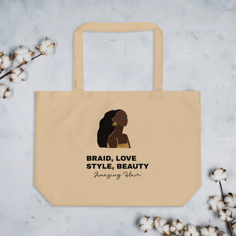 Braid Eco Friendly Organic Super Strong Stylish Tote Bag Delivery Hair