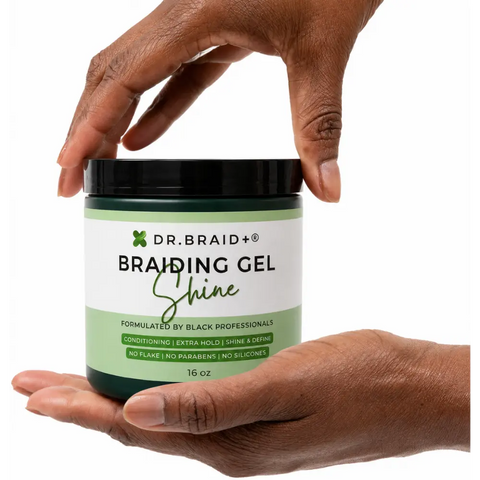[DR. BRAID+™] 16 oz Conditioning Shine Gel Wax | Strong Hold | For Braids & Edges
