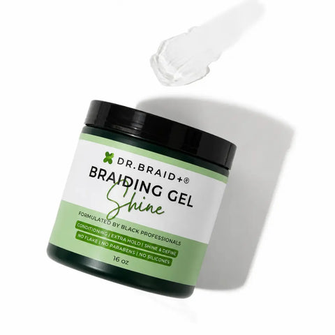 [DR. BRAID+™] 16 oz Conditioning Shine Gel Wax | Strong Hold | For Braids & Edges
