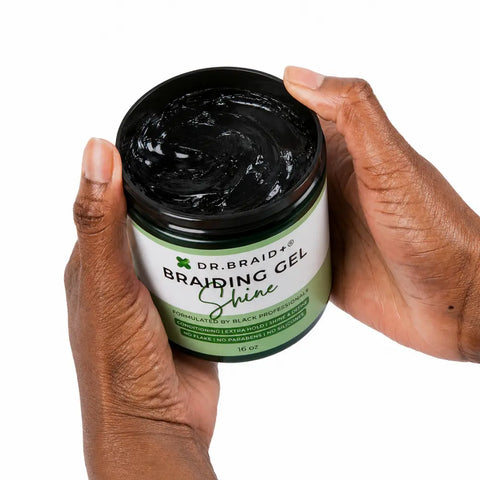 [DR. BRAID+™] 16 oz Conditioning Shine Gel Wax | Strong Hold | For Braids & Edges