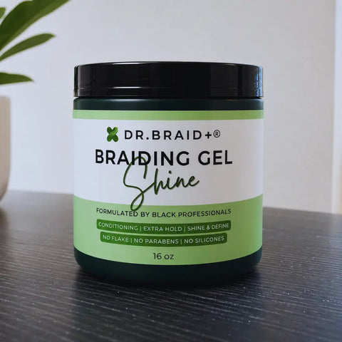 [DR. BRAID+™] 16 oz Conditioning Shine Gel Wax | Strong Hold | For Braids & Edges