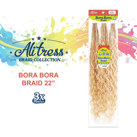 [Alitress] 22" 3X Bora Bora Braid | Premium | Pre-Looped | Crochet Hair
