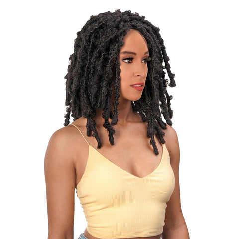 Tresse papillon au crochet 30,5 cm, 2 mèches effet vieilli - Alitress [ADL12X2]