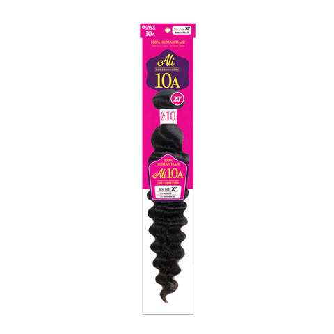 [ALI 10A] 100% Human Hair Extensions Single Bundle - New Deep 10-26"