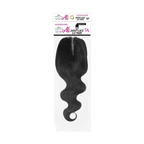 ALI 3.5″ Deep Lace Part Top Closure | Body Wave | 12-14"