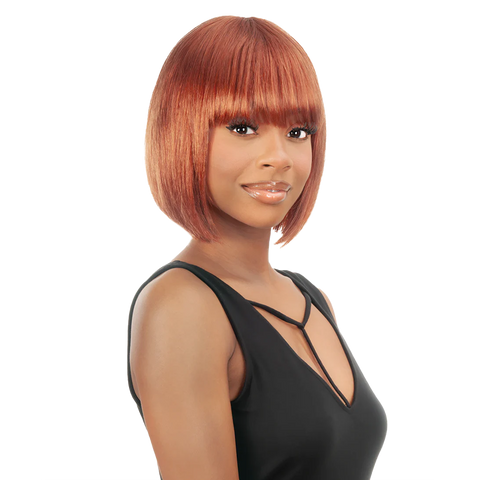 [ALI] Human Hair Short Full Wig - Baddie Doll 01