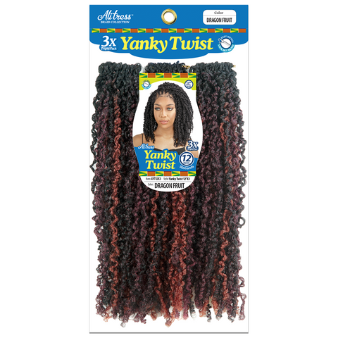 [Alitress] 12" Yanky Twist 3X | Pre-Looped | 90 Strands | 3 PCS