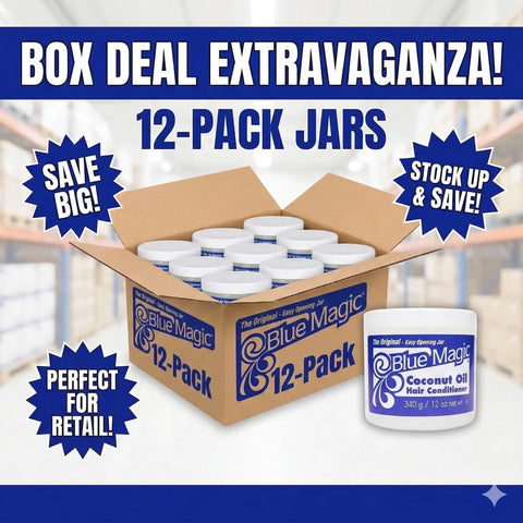 [BlueMagic] Coconut Oil Hair &Scalp  Conditioner 12oz | BOX DEAL BLUEMAGIC