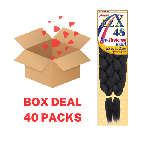 BOX DEAL 48" X-PRESSION 2X EZ-X Pre-Streched Braid (40 PACKS/BOX)