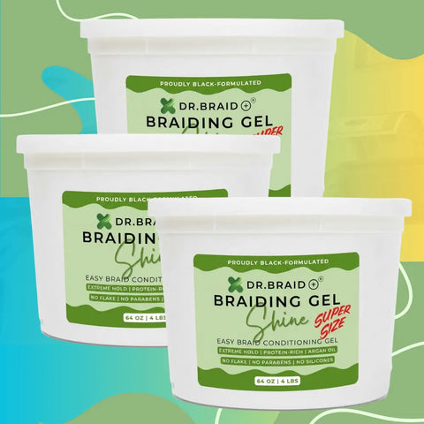 [DR. BRAID+™] 64 oz Braiding Conditioning Gel | Proudly Black-Formulated in USA