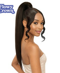 [Flowy Crown] Bang N Pony 01 | Bang & Ponytail Hairpiece | Long Straight FLOWY CROWN