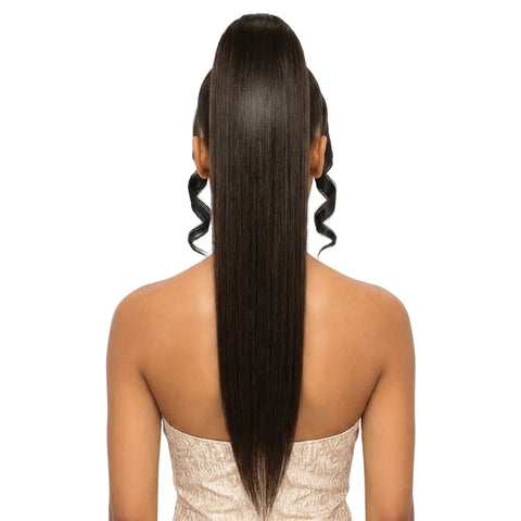 [Flowy Crown] Bang N Pony 01 | Bang & Ponytail Hairpiece | Long Straight FLOWY CROWN