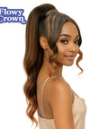 [Flowy Crown] Bang N Pony 02 | Bang & Ponytail Hairpiece | Long Wavy FLOWY CROWN