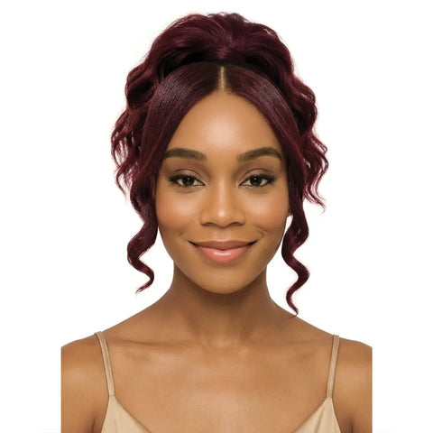 [Flowy Crown] Bang N Pony 03 | Bang & Ponytail Hairpiece | Short Wavy FLOWY CROWN