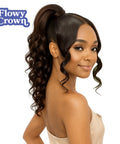[Flowy Crown] Bang N Pony 04 | Bang & Ponytail Hairpiece | Medium Curly FLOWY CROWN