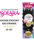 [Solara] Seamless Feather Crochet Extensions | Human Hair Blend | Loose Deep 18"-20" SOLARA