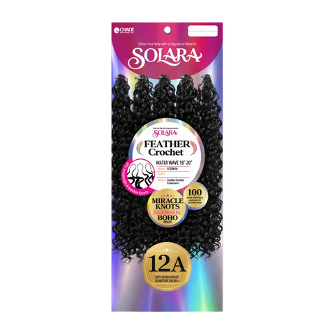 [Solara] Extensiones de plumas de ganchillo sin costuras | Mezcla de cabello humano | Ondas sueltas de 18" a 20"