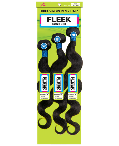 FLEEK 100% VIRGIN REMY BUNDLE 3 PCS