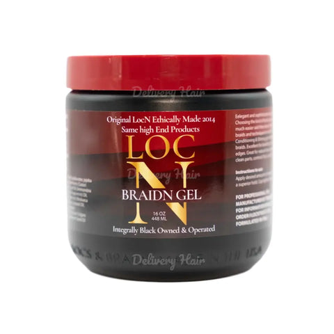 [Loc 'N] 16 oz Professional | Natural | Braiding Gel | Extra Hold LOC N