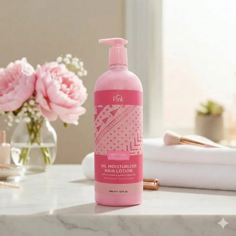 [Luster] Pink Oil Moisturizer Hair Lotion Original 32oz | Vitamin E Hair Moisturizer Luster