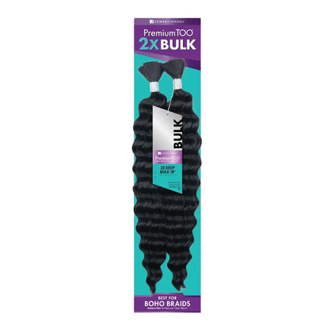 [Sensationnel] Premium Too 2X Deep Bulk 18" | Human Hair Blend | Boho