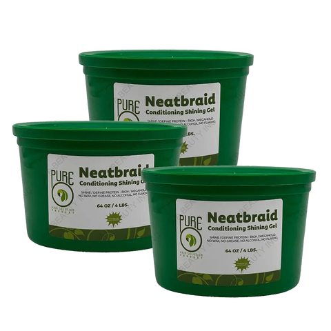 [VIP ONLY] Pure NeatBraid 64 oz Conditioning Gel |  3 PCS SET Pure O Natural
