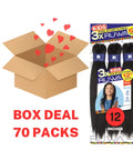 [BOX DEAL] 12" Kids 3X Ruwa X-Pression Aquatex Braid | Pre-Stretched RUWA