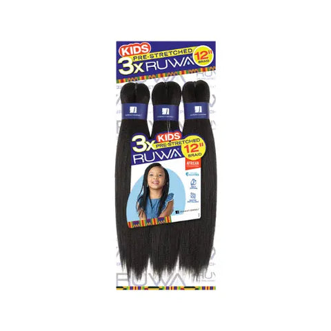 [BOX DEAL] 12" Kids 3X Ruwa X-Pression Aquatex Braid | Pre-Stretched RUWA
