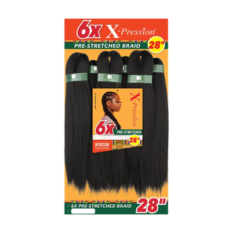 [BOX DEAL] 28" 6X African Collection X-PRESSION Braid Kids | Pre-Stretched AFRICAN COLLECTION
