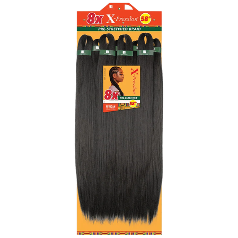[BOX DEAL] 58" 8X African Collection  X-Pression Braid | Pre-Stretched AFRICAN COLLECTION