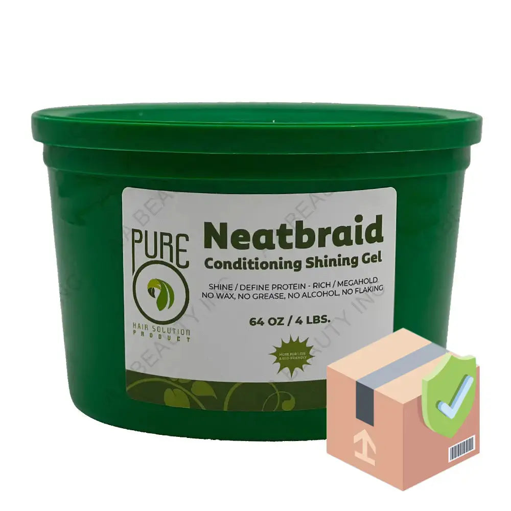 NeatBraid 64 oz Gel Wax – Professional Shine & Conditioning Hold