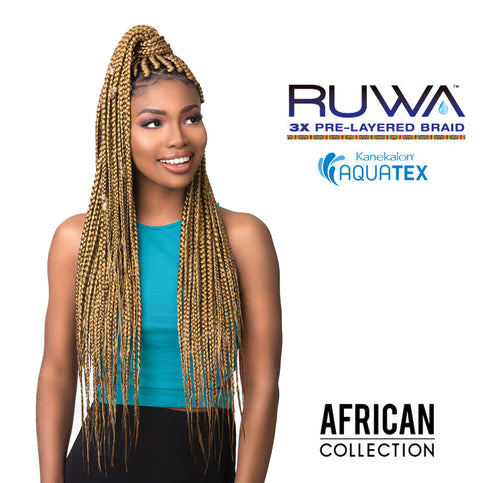 24" Ruwa 3X Pre-Stretched African Collection XPRESSION Braids